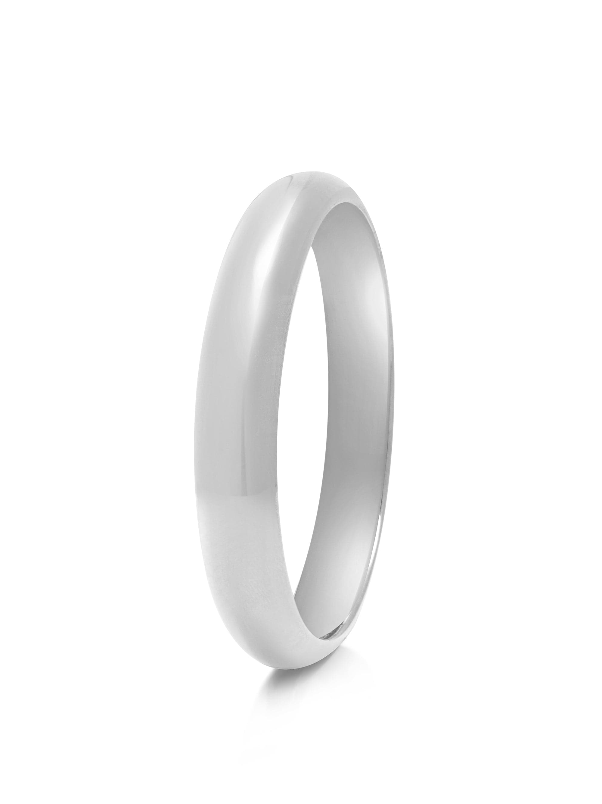 Classic 12mm Round Bangle in Silver 0
