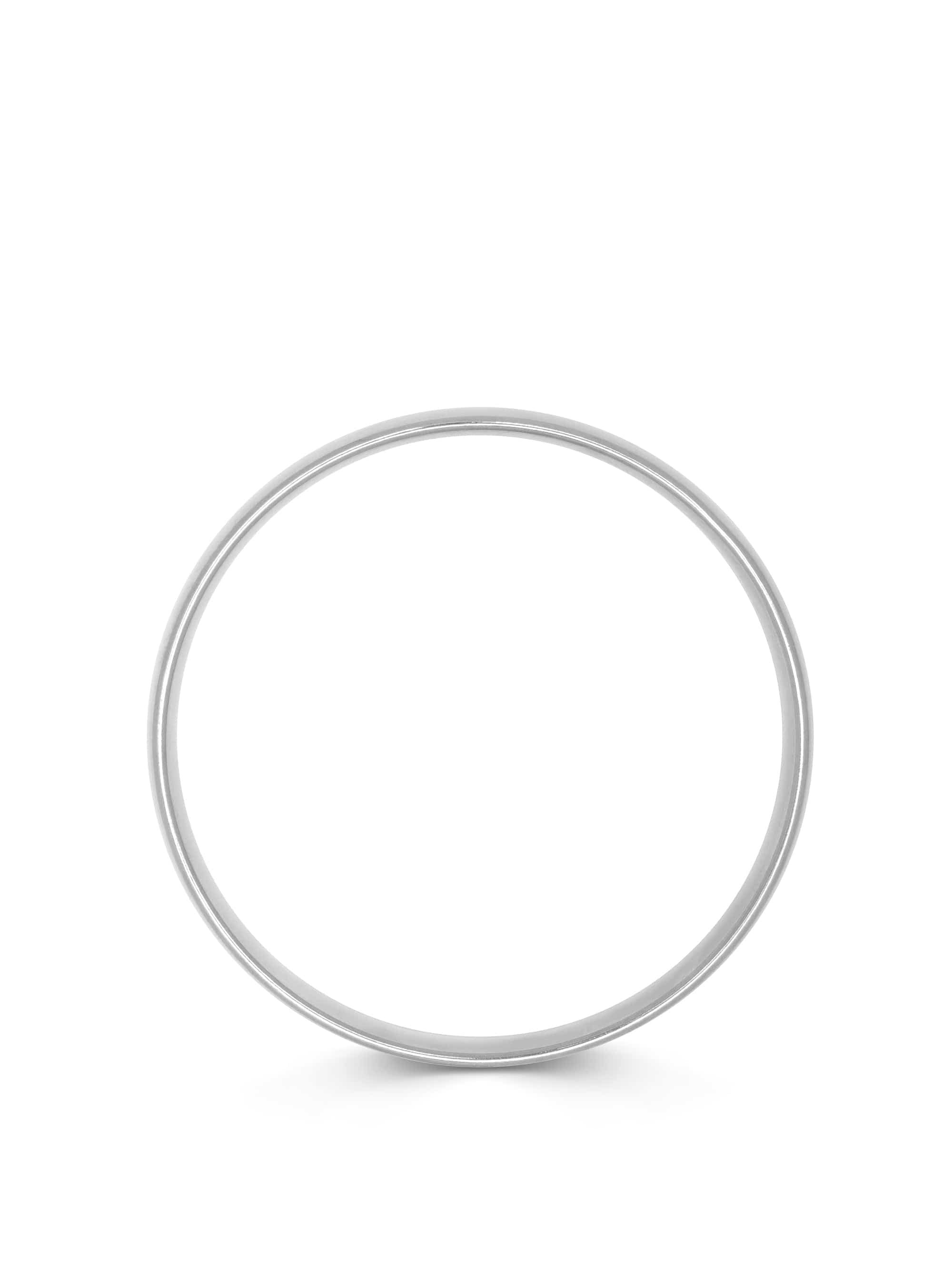 Classic 8mm Round Bangle in Silver 4
