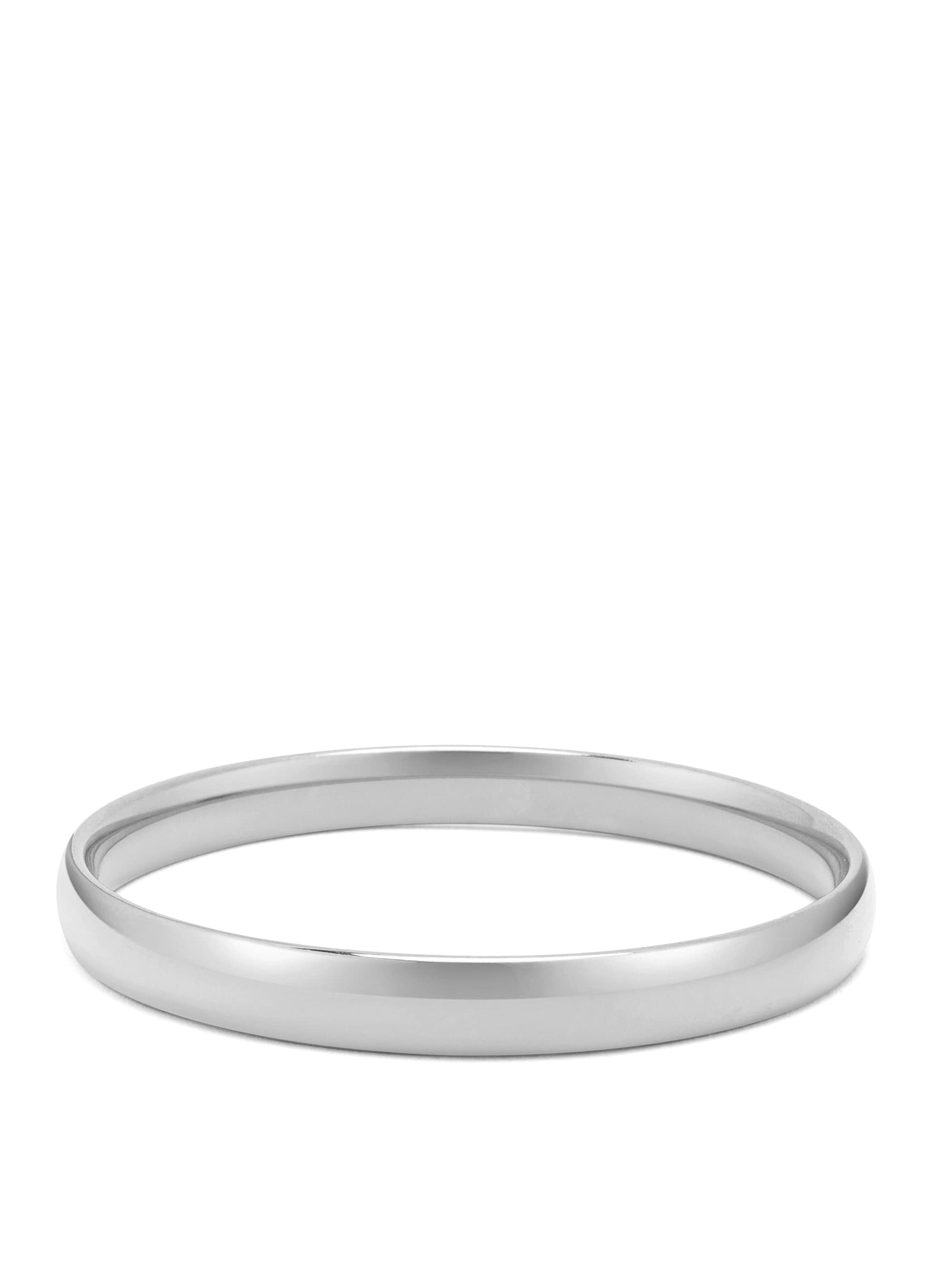 Classic 8mm Round Bangle in Silver 5