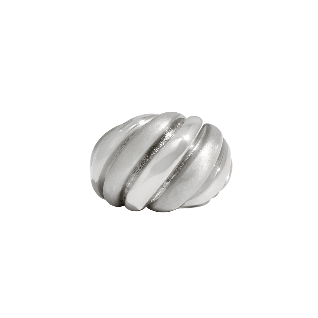 Matte & Shiny Dome Ring 0