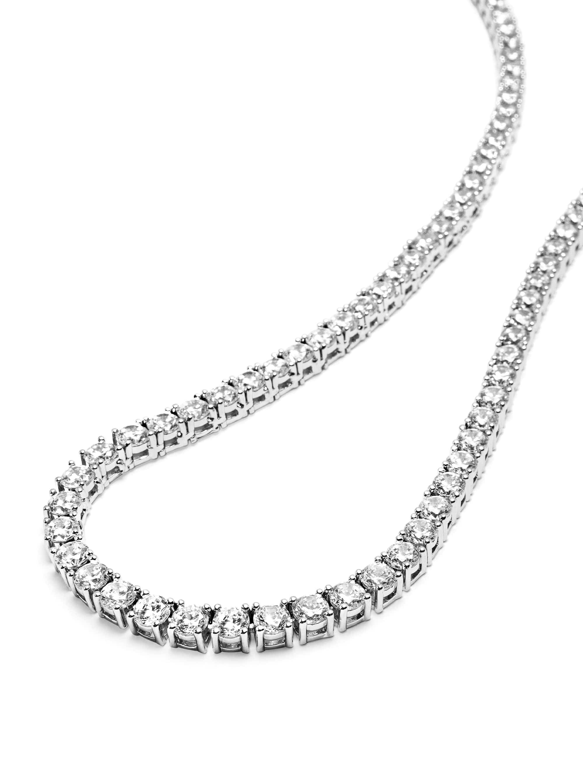 Tennis Choker in Silver 2